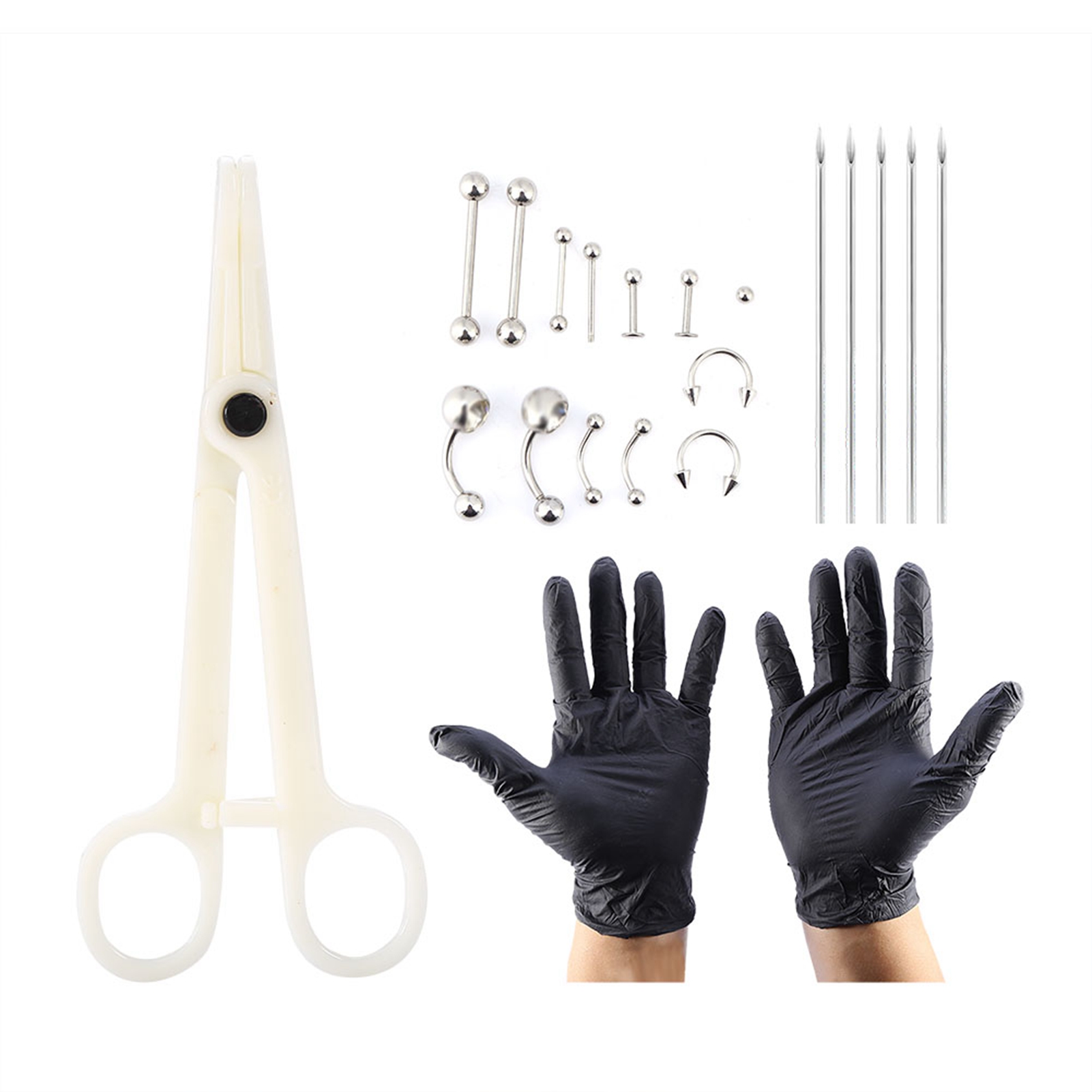 Body Jewelry Kit - 20 pièces/ensemble langue nez nombril corps