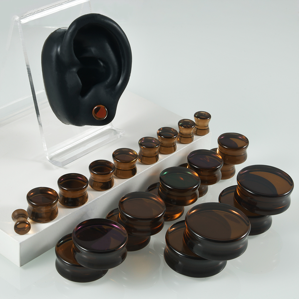 Body Piercing Quality Jewelry - 1 paire de bouchons d'oreille Flashback