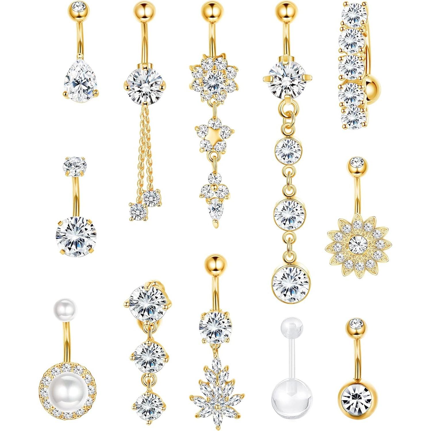 Body Piercing Quality Jewelry - Anneaux de nombril unisexes durables et