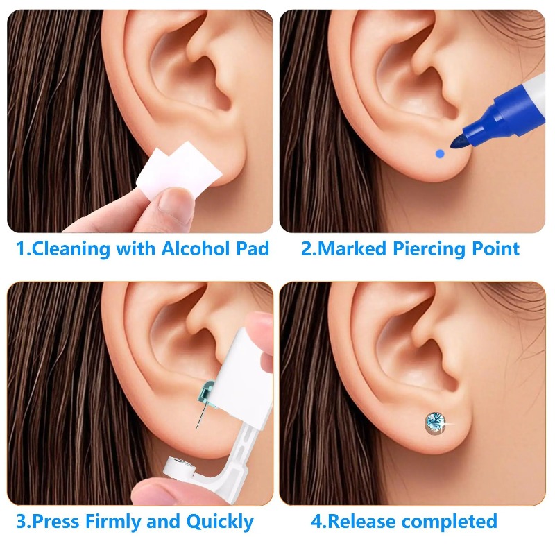 Kit de Perçage d'Oreilles Stér - Body Jewelry Kit avis et prix
