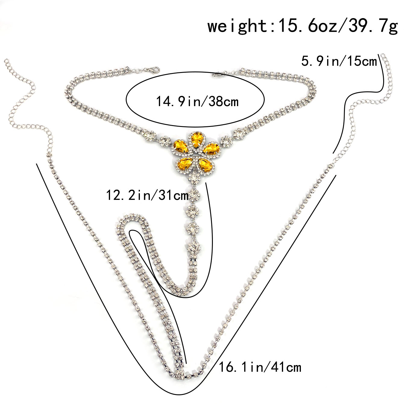 Ensemble string Sexy en strass - Body Jewelry For You avis et prix