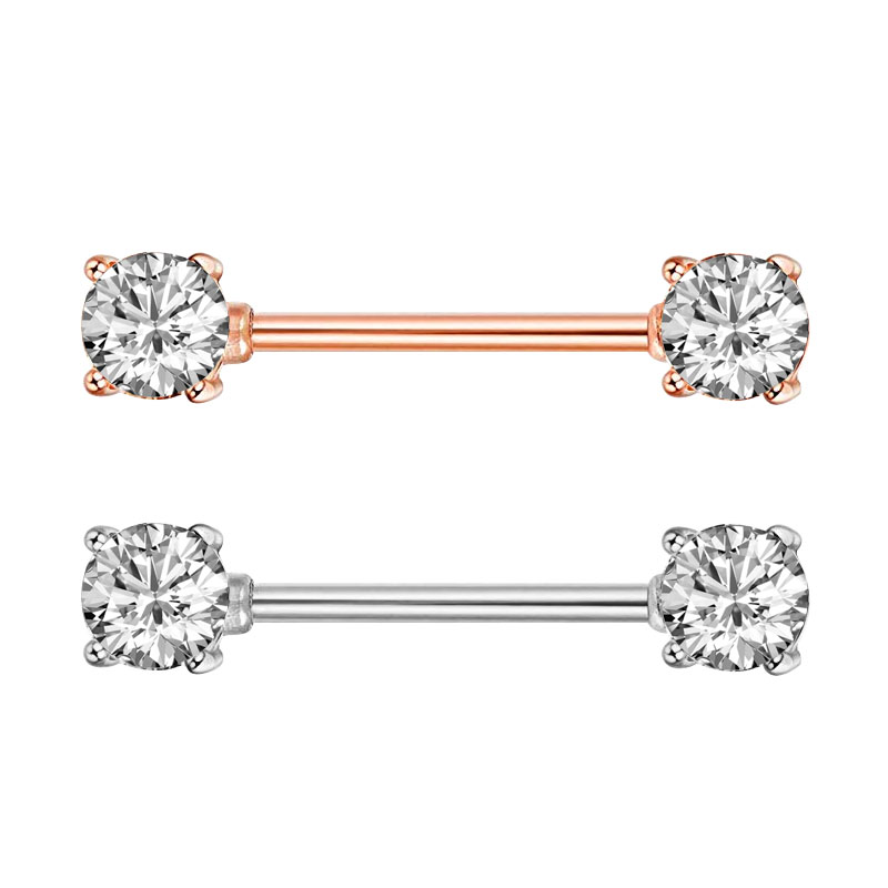 Piercing de mamelon en Zircon  - Body Piercing Quality Jewelry avis et prix