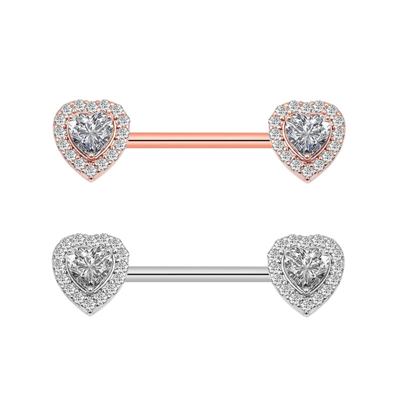 Piercing de mamelon en Zircon  - Body Piercing Quality Jewelry avis et prix